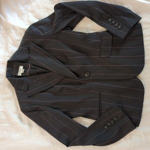 Pink striped Ann Taylor blazer